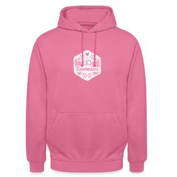 Partenaire des amis de Soulmate - Sweat-shirt à capuche unisexe - rose - Devant - Alina (178cm) & Michal (187cm)