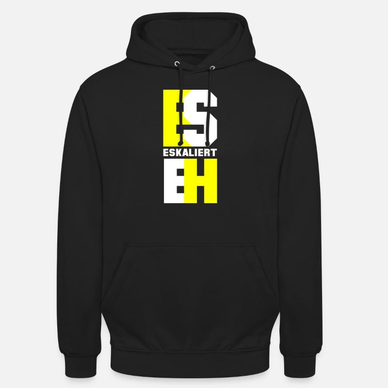 Es eskaliert eh - Unisex Hoodie - Schwarz
