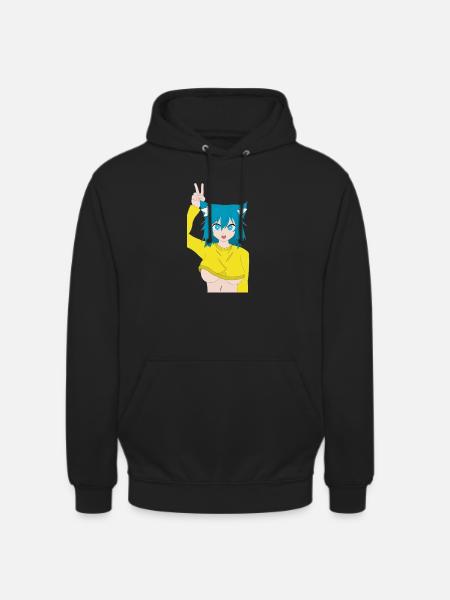 Cute Cat girl - Unisex Hoodie - black