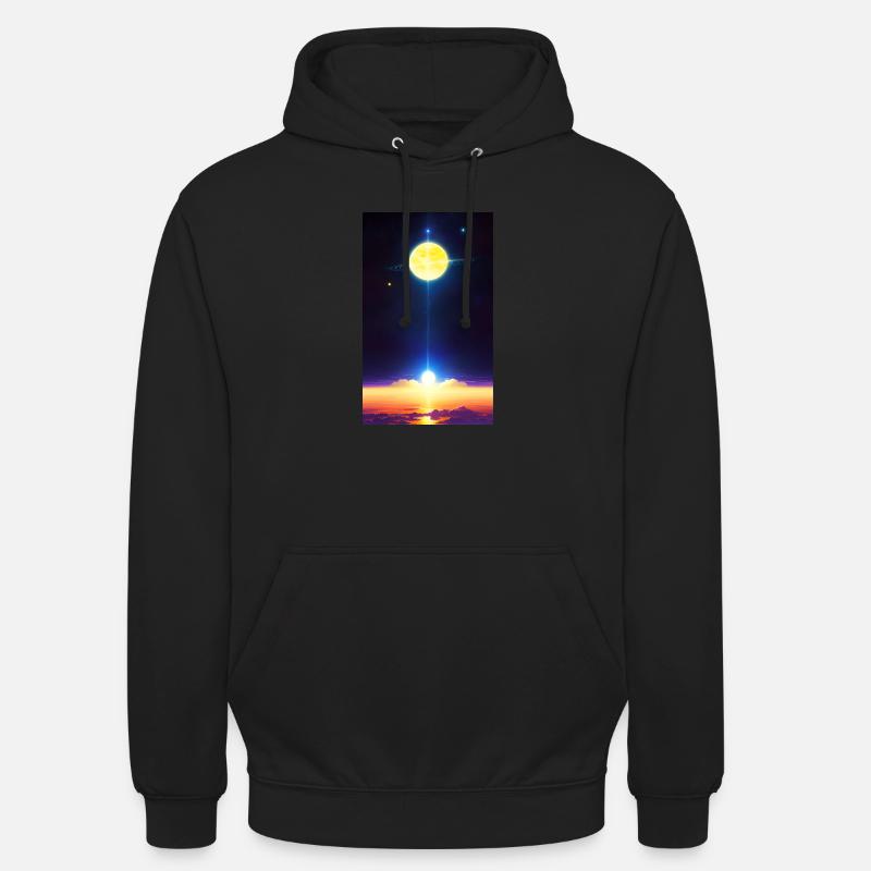 Système solaire | Planètes | Espace | Étoile - Sweat-shirt à capuche unisexe - undefined