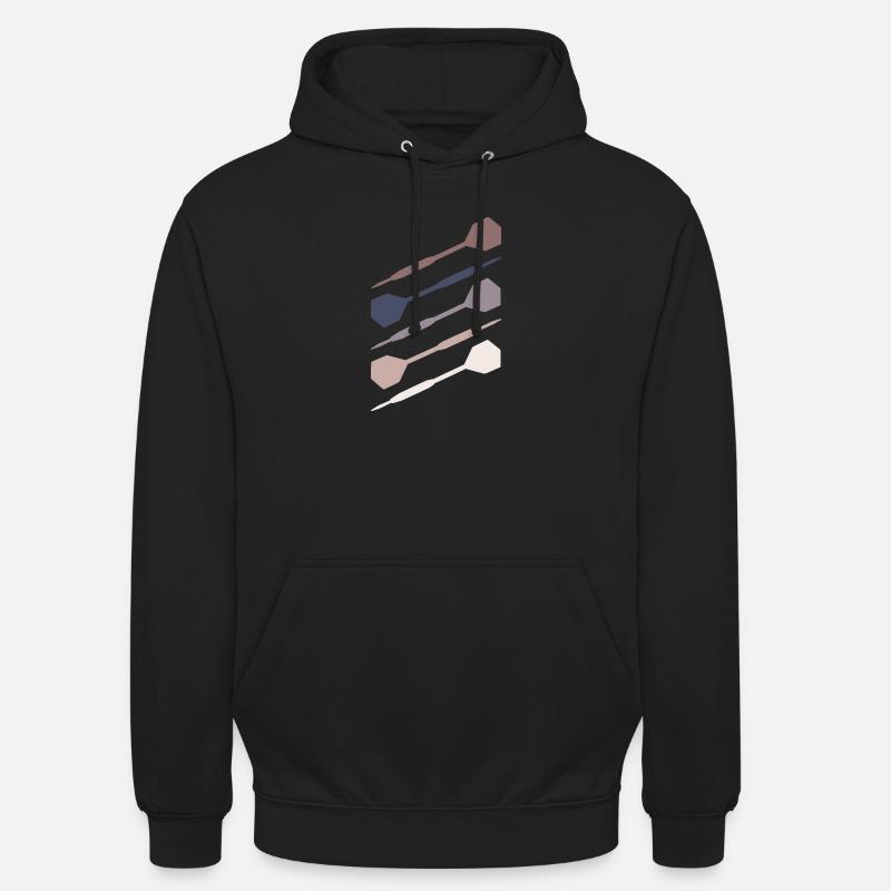 Fléchettes Fléchettes Joueur de fléchettes - Sweat-shirt à capuche unisexe - noir
