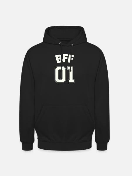 bff_01_best_friends- - Unisex Hoodie - black