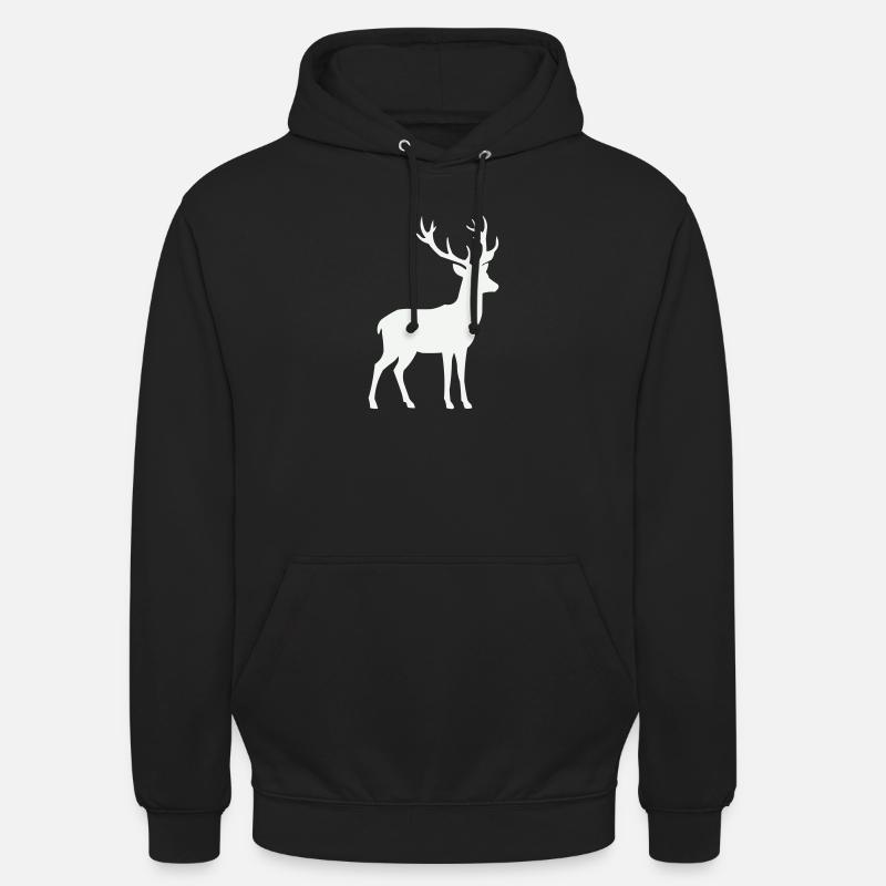 Deer Silhouette - Unisex Hoodie - black