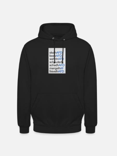 Anti AFD Design - Unisex Hoodie - Schwarz