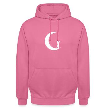 Mondsichel - Golf - - Unisex Hoodie - Pink - Vorne - Alina (178cm) & Michal (187cm)