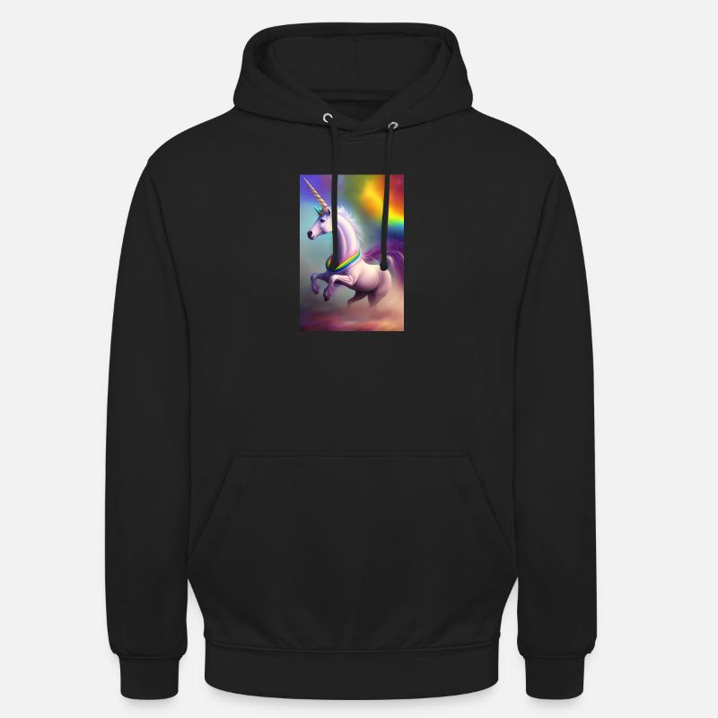Einhorn - Unisex Hoodie - Schwarz