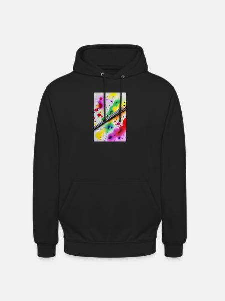 Farbspritzer - Unisex Hoodie - Schwarz