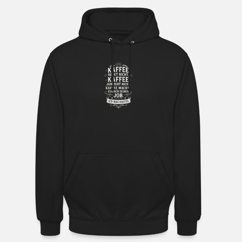 Café Drôle Café Dire Bureau - Sweat-shirt à capuche unisexe - noir