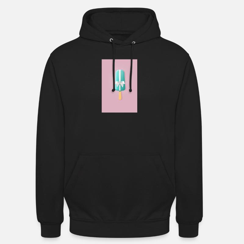 Ruban cadeau Popsicle pastel - Sweat-shirt à capuche unisexe - noir