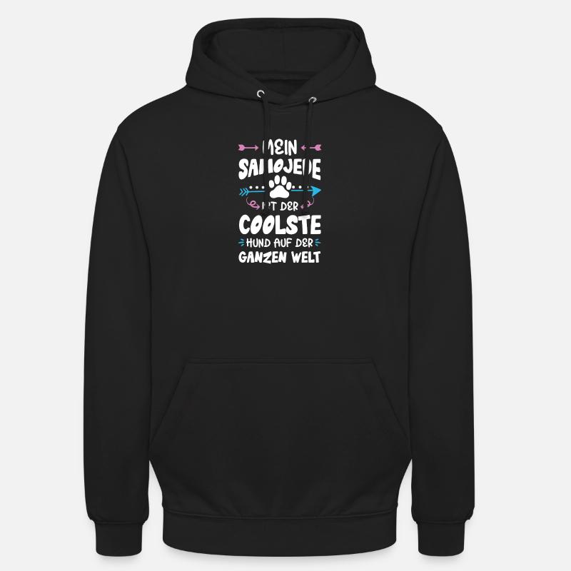samojede hund spruch - Unisex Hoodie - Schwarz