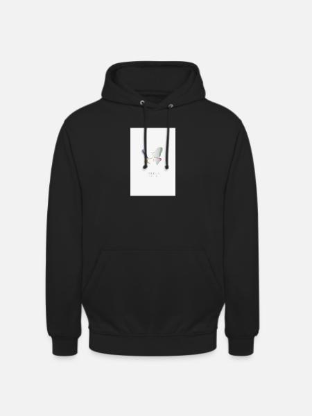 Veränderung beginnt leise Schmetterling Design - Unisex Hoodie - Schwarz