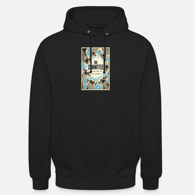 L’affiche des Lémuriens du Comité - Sweat-shirt à capuche unisexe - noir