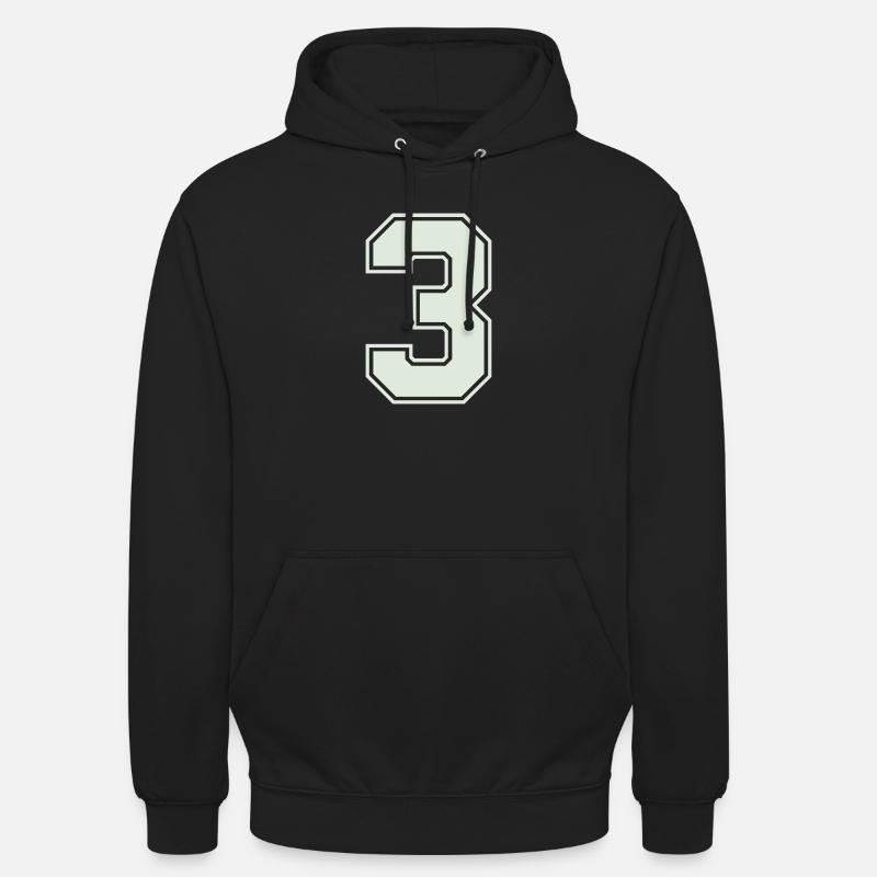 3 - Sweat-shirt à capuche unisexe - noir