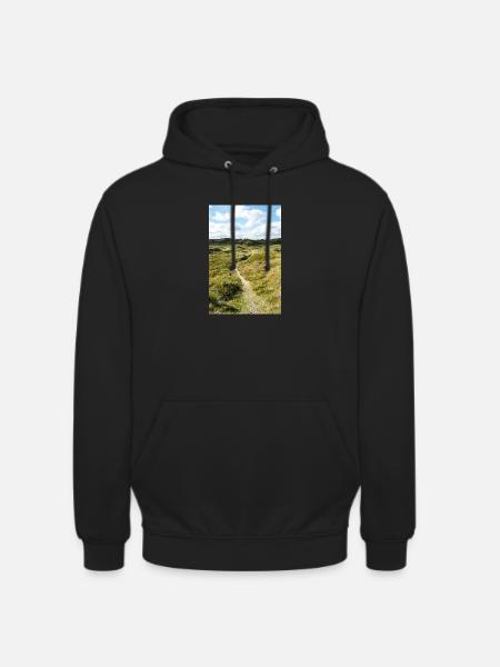 Dune Trail in Søndervig, Denmark - Unisex Hoodie - black