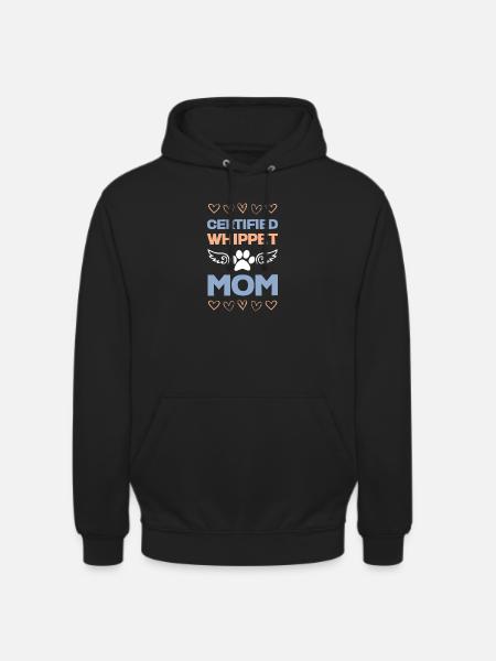 Zertifizierte Whippet Mama - Unisex Hoodie - Schwarz
