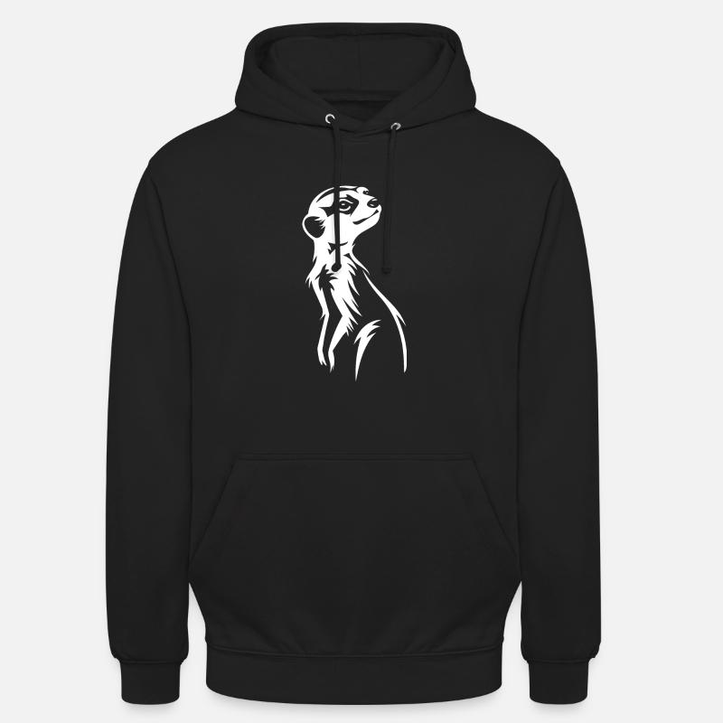 Erdmännchen Geschenk - Unisex Hoodie - Schwarz
