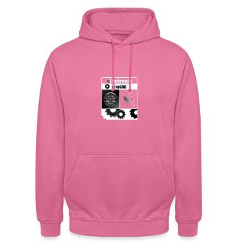 Electronic Music - Shirt - Geschenk - Unisex Hoodie - Pink - Vorne - Alina (178cm) & Michal (187cm)