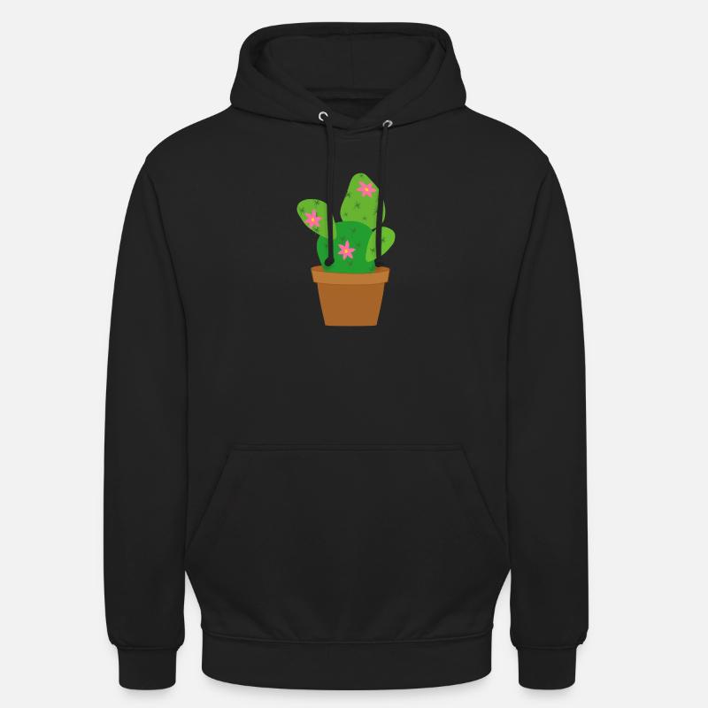 cactus - Sweat-shirt à capuche unisexe - noir