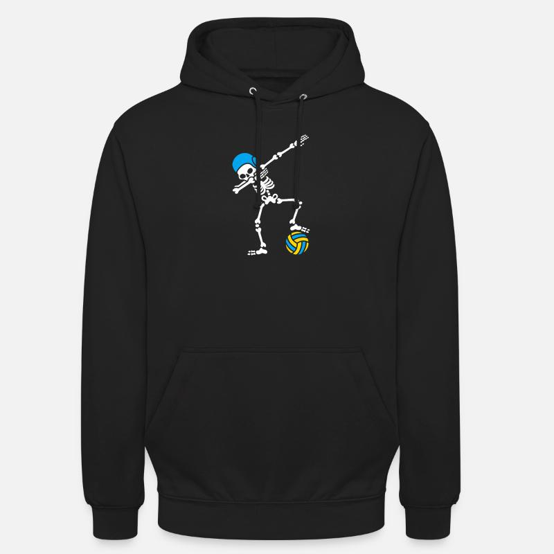 Skeleton Spike Volleyball Halloween - Sweat-shirt à capuche unisexe - noir