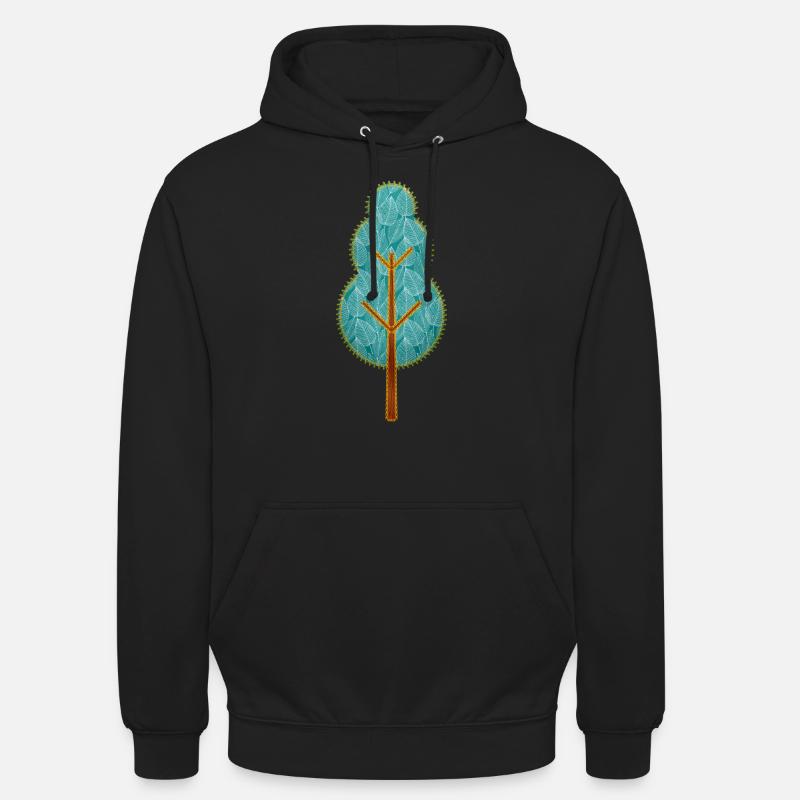 arbre - Sweat-shirt à capuche unisexe - noir
