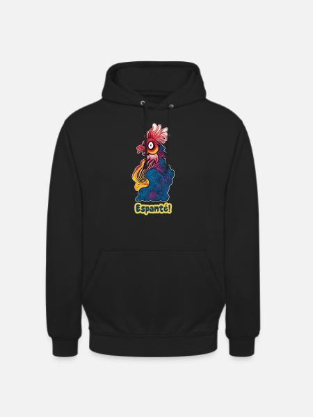 Spaced rooster - Unisex Hoodie - black