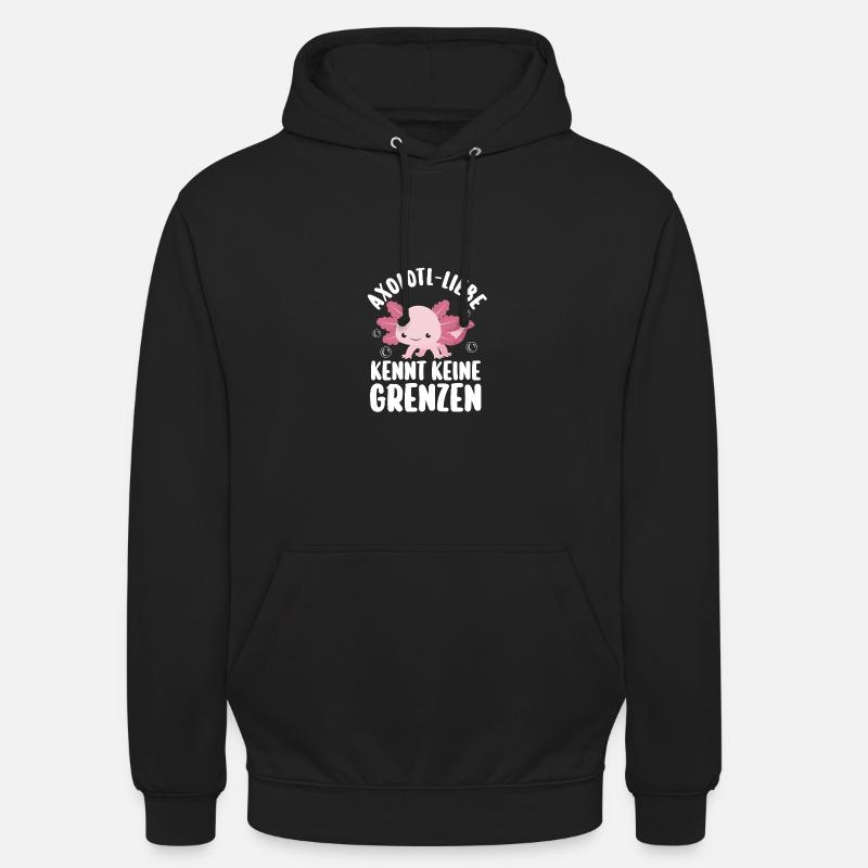 Axolotl - Sweat-shirt à capuche unisexe - noir