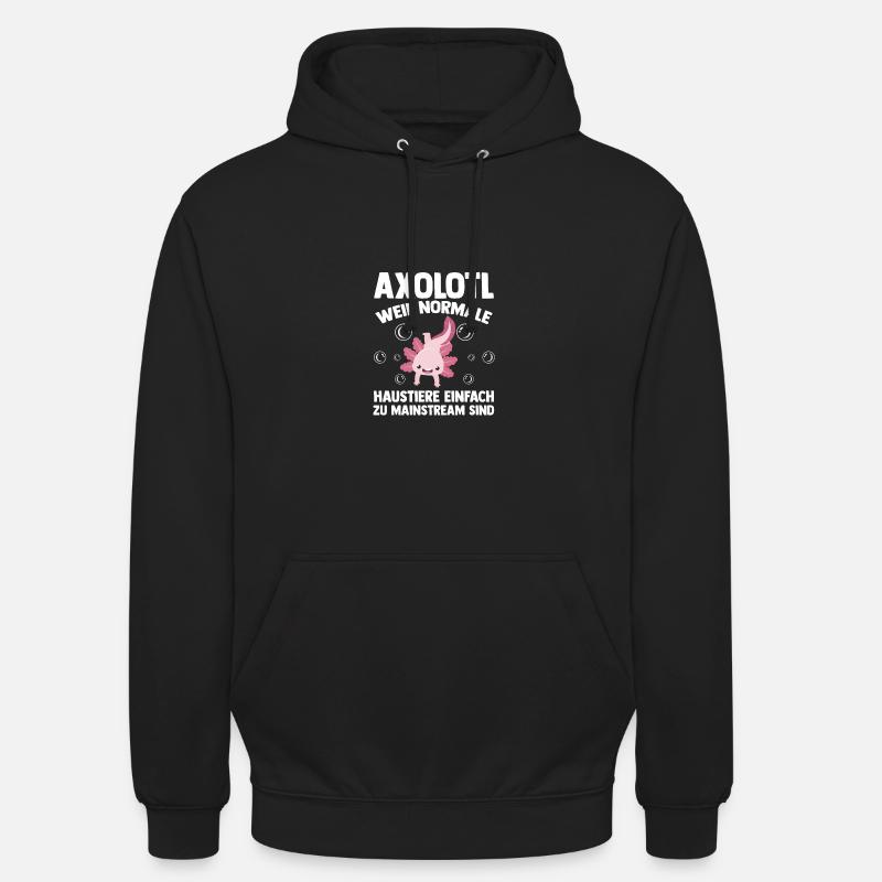 Axolotl - Sweat-shirt à capuche unisexe - noir