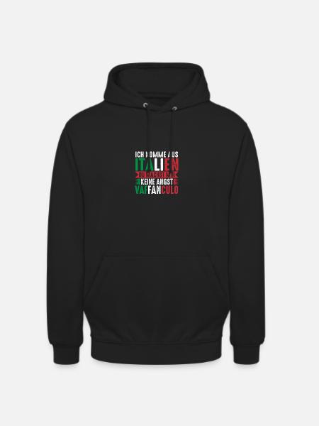 Italy Italian Vaffanculo - Unisex Hoodie - black