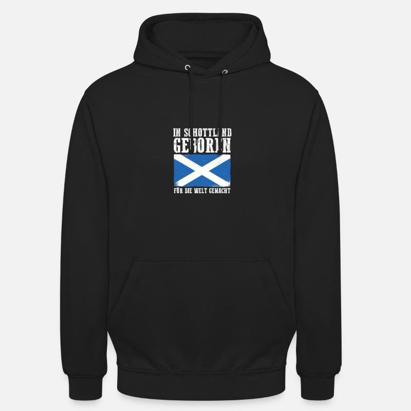 Ecossais Ecosse Ecosse Ecosse - Sweat-shirt à capuche unisexe - noir