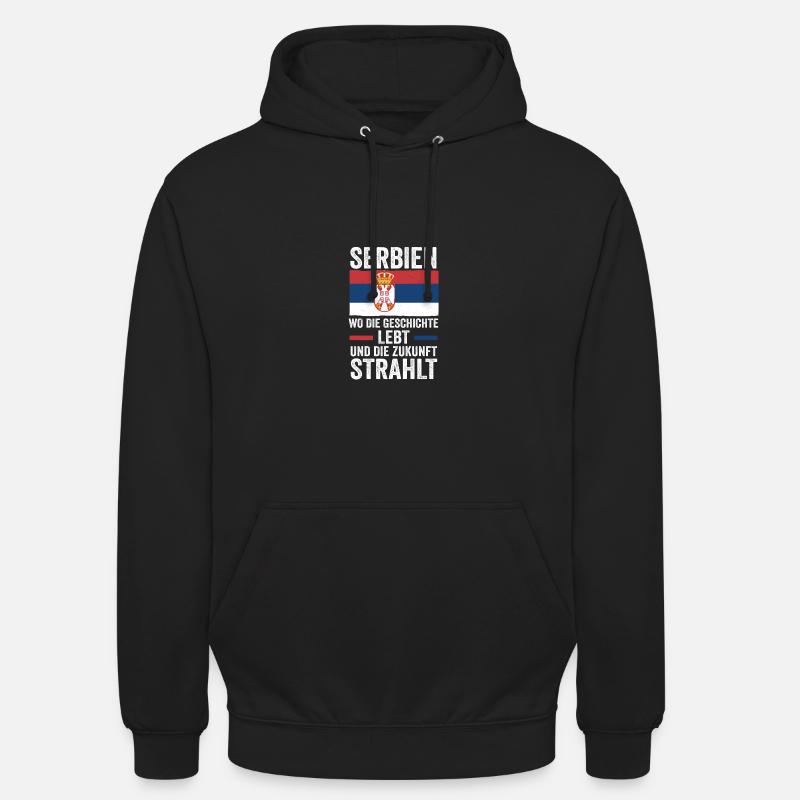 Serben Serbisch Serbien - Unisex Hoodie - Schwarz