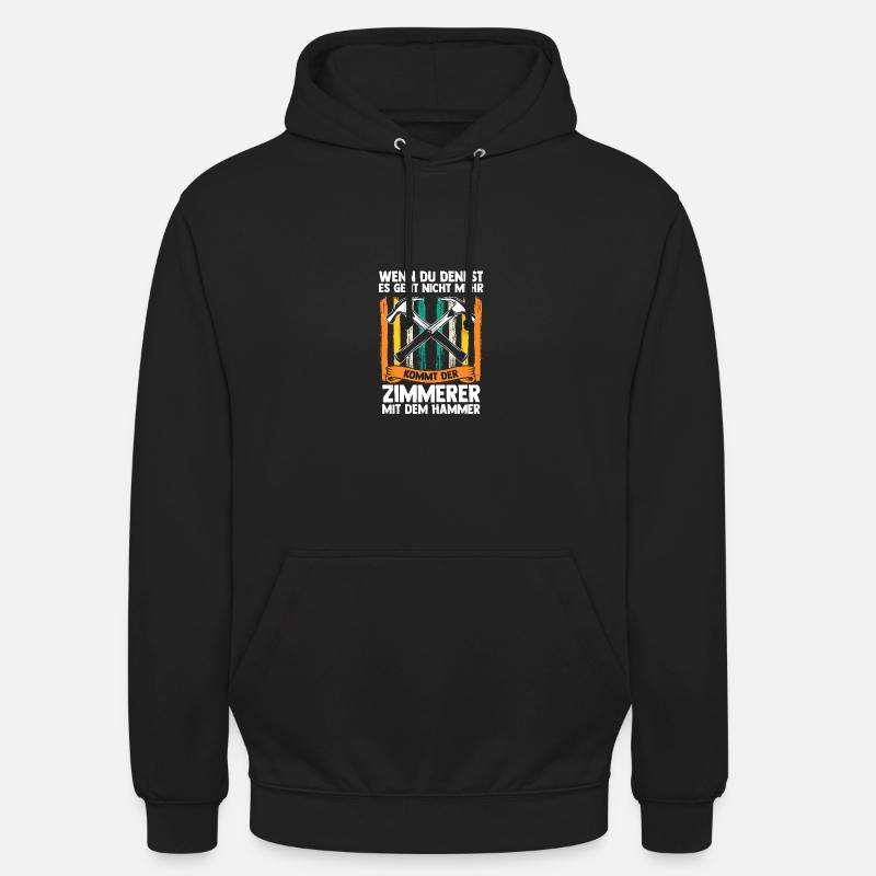 Charpentier Charpentier - Sweat-shirt à capuche unisexe - noir