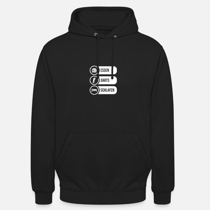 Joueur de fléchettes Fléchettes - Sweat-shirt à capuche unisexe - noir