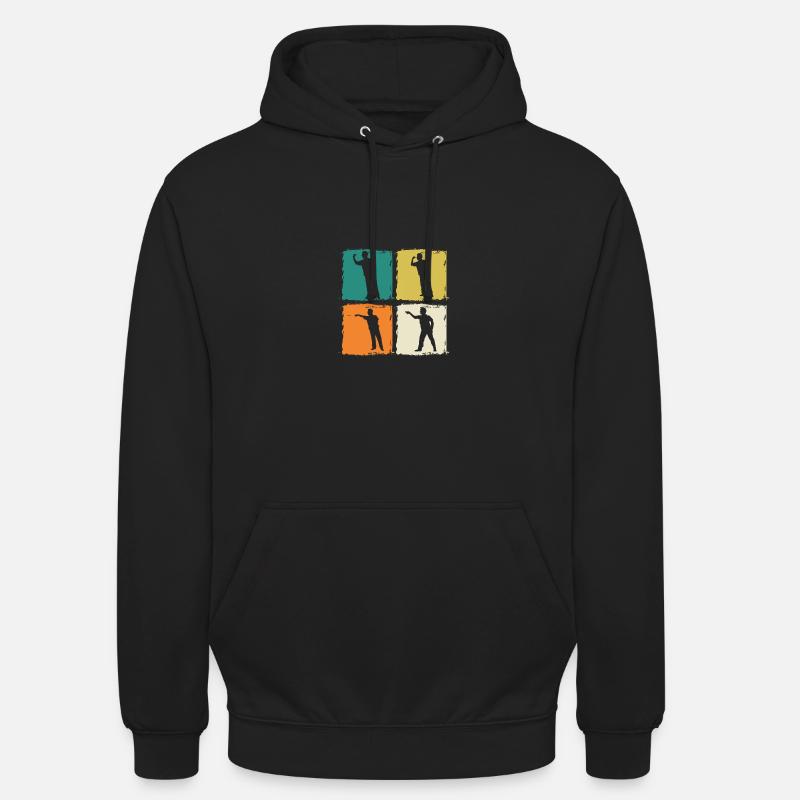 Joueur de fléchettes Fléchettes - Sweat-shirt à capuche unisexe - noir