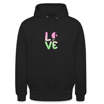 Steckenpferd Hobby Horsing - Unisex Hoodie - Schwarz - Vorne - Alina (178cm) & Michal (187cm)