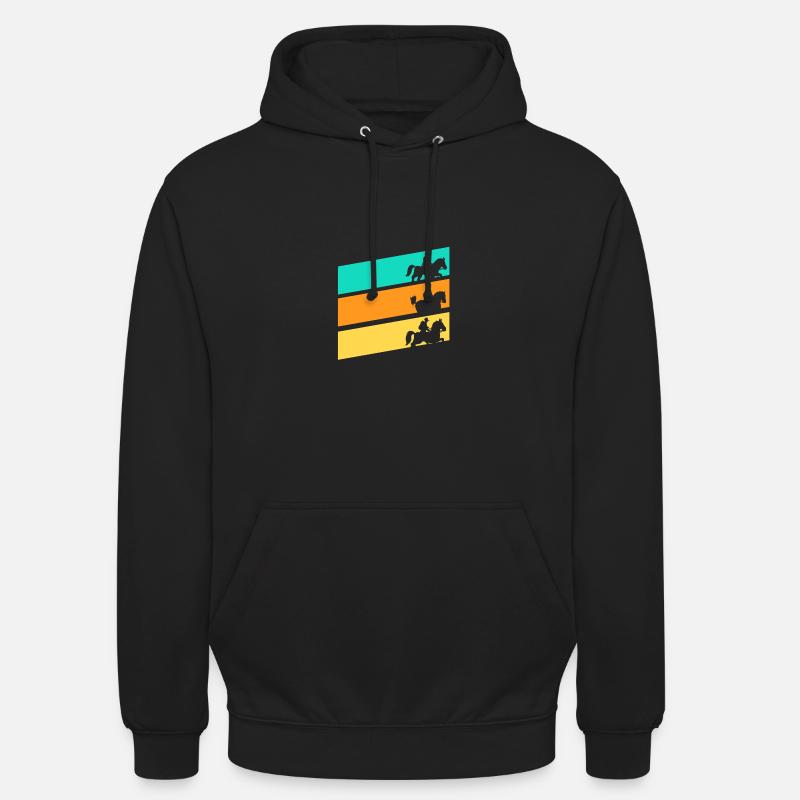Cheval - Sweat-shirt à capuche unisexe - noir