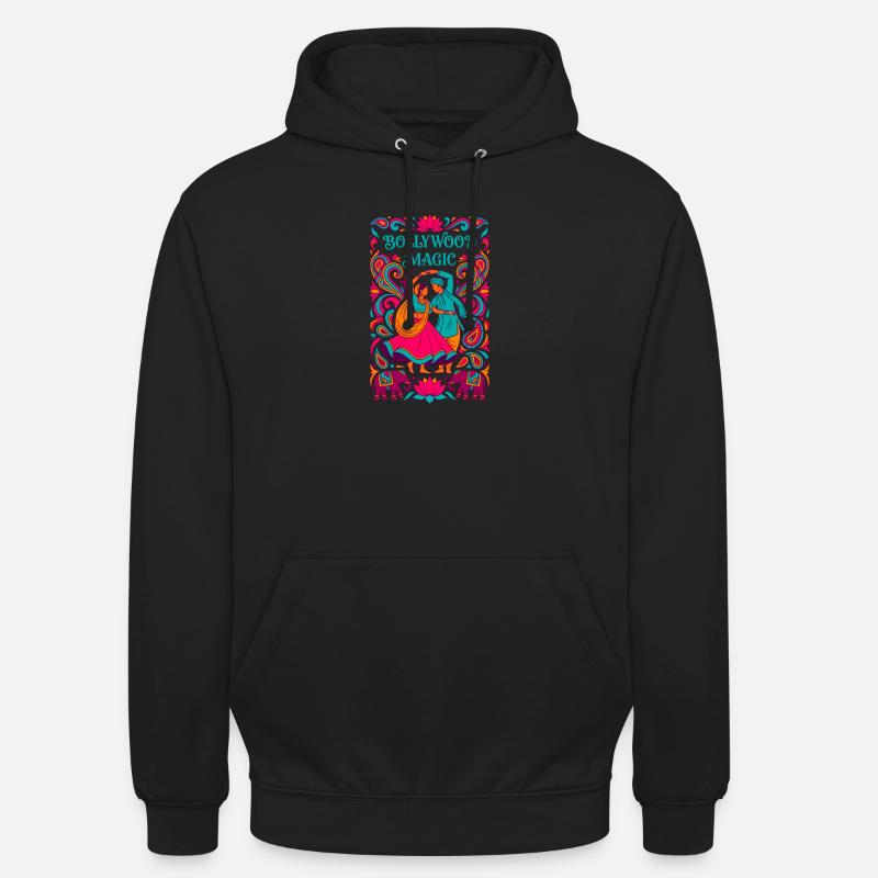 Bollywood Magic - Danse indienne ornée - Sweat-shirt à capuche unisexe - noir