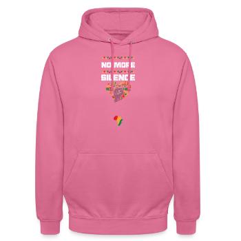 No More Silence - Unisex Hoodie - Pink - Vorne - Alina (178cm) & Michal (187cm)