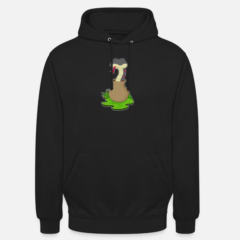 Snake Vase - Unisex Hoodie - black