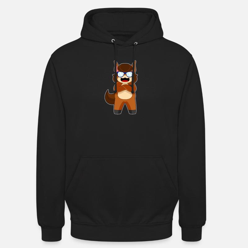 Pferd Sonnenbrille - Unisex Hoodie - Schwarz