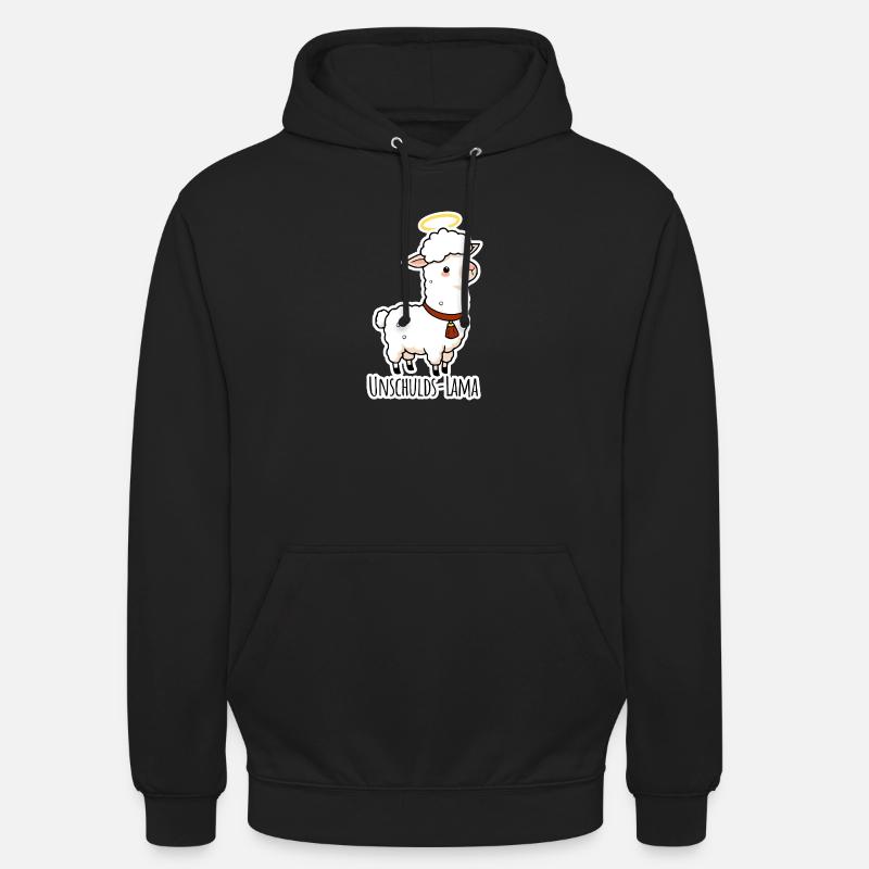 Unschulds-Lama hat es nicht getan - Unisex Hoodie - Schwarz