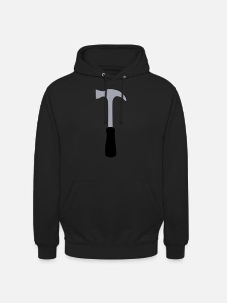 marteau - Sweat-shirt à capuche unisexe - noir