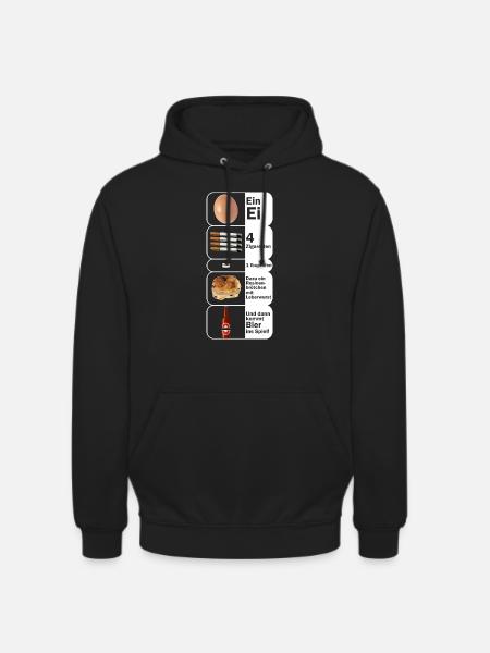 4 Zigaretten - Unisex Hoodie - Schwarz