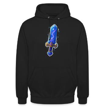 Fantasy Sword - Unisex Hoodie - Schwarz - Vorne - Alina (178cm) & Michal (187cm)