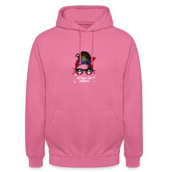 Antigua and Barbuda - Unisex Hoodie - pink - Front - Alina (178cm) & Michal (187cm)