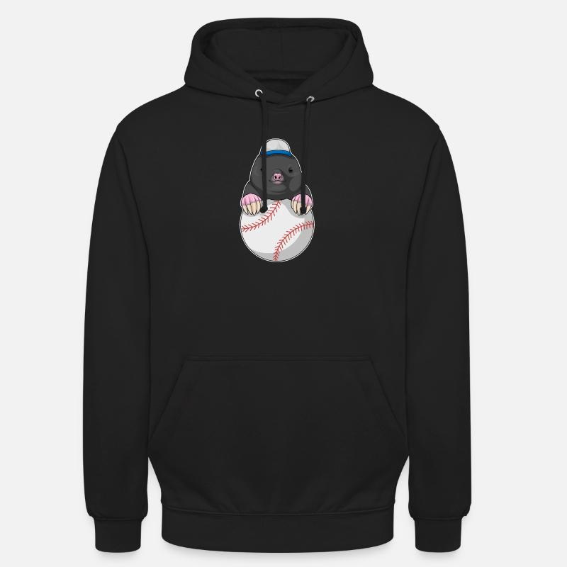 Mole Cap Baseball - Sweat-shirt à capuche unisexe - noir