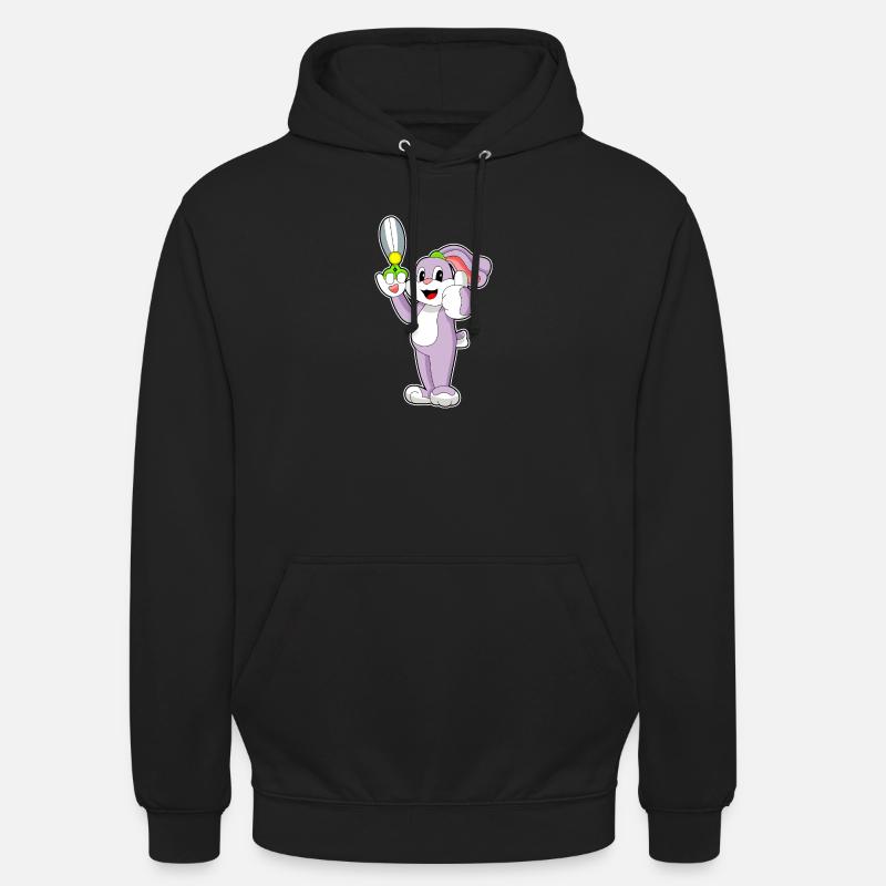 Ciseaux de coiffeur lapin - Sweat-shirt à capuche unisexe - noir