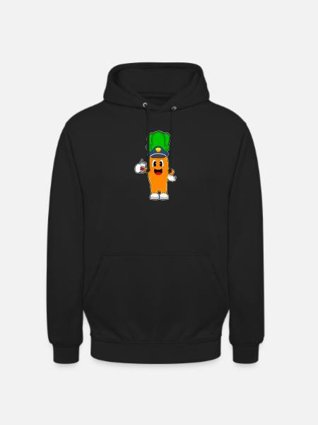 Carrot Policier Microphone Police - Sweat-shirt à capuche unisexe - noir