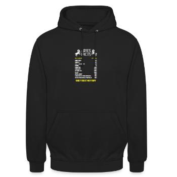 Sternzeichen Widder - Unisex Hoodie - Schwarz - Vorne - Alina (178cm) & Michal (187cm)