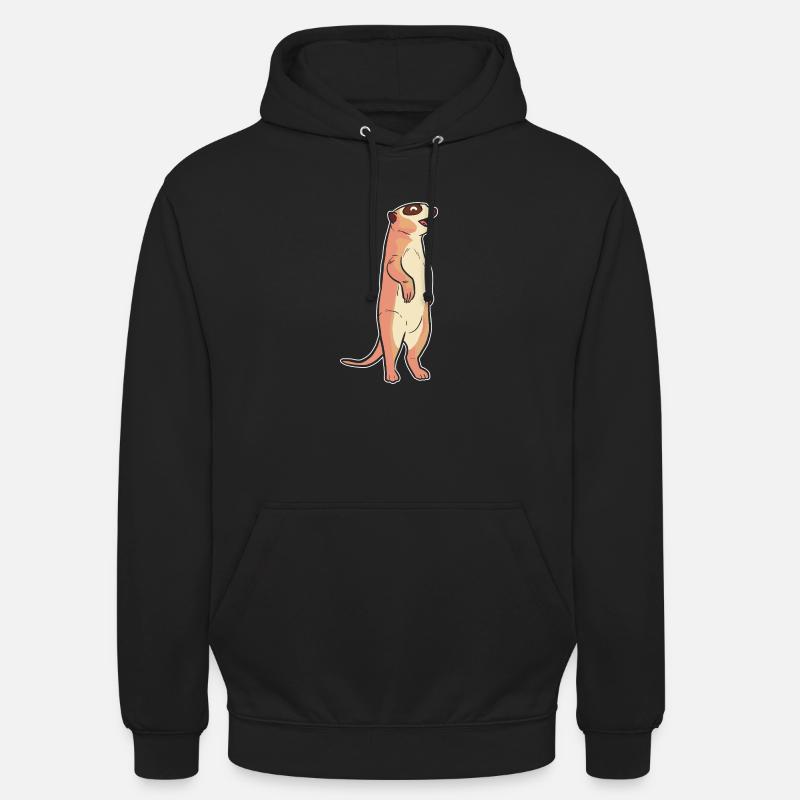 Erdmännchen - Unisex Hoodie - Schwarz