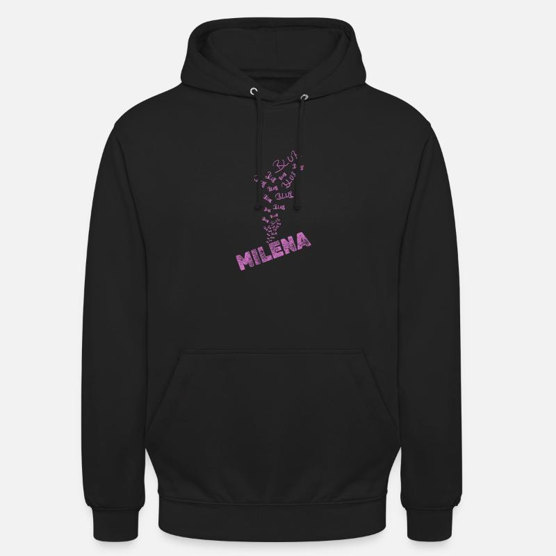 Milena - Sweat-shirt à capuche unisexe - noir